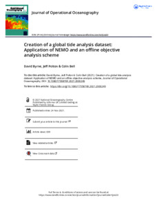 Creation of a global tide analysis dataset: Application of NEMO and an ...